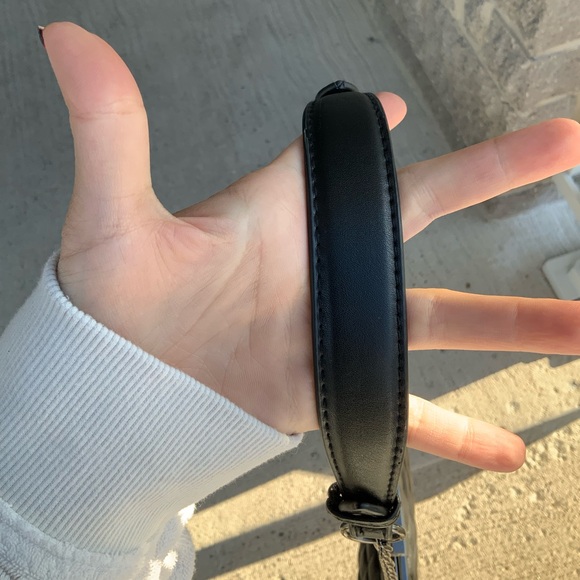 NEWLOOK Black Quilted Faux Leather Medium Shoulder Bag Clutch Purse LIKE NEW - Picture 14 of 16